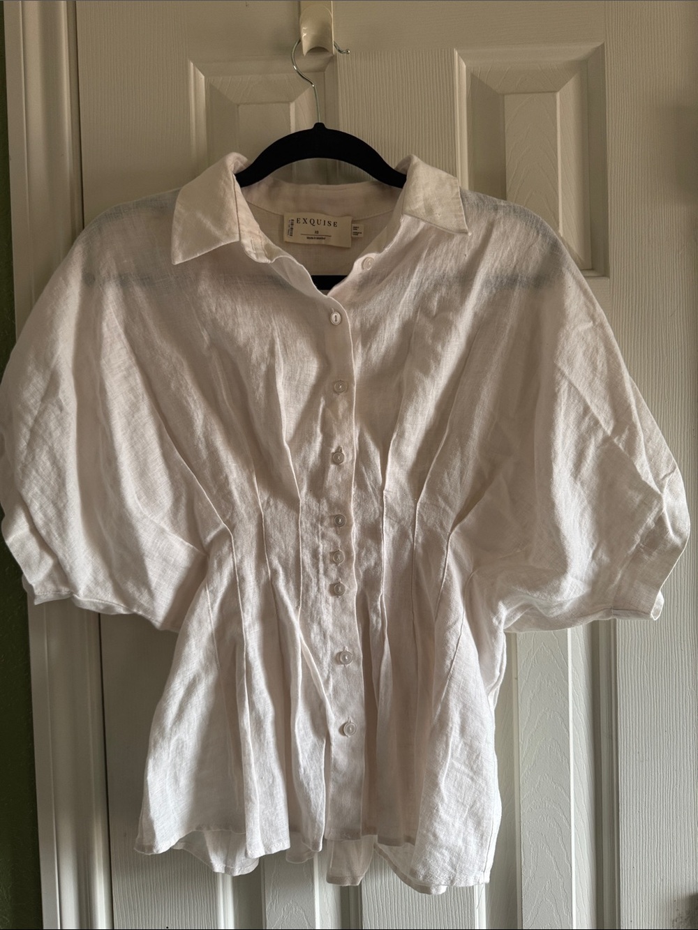 Exquise by Anthropologie linen shirt